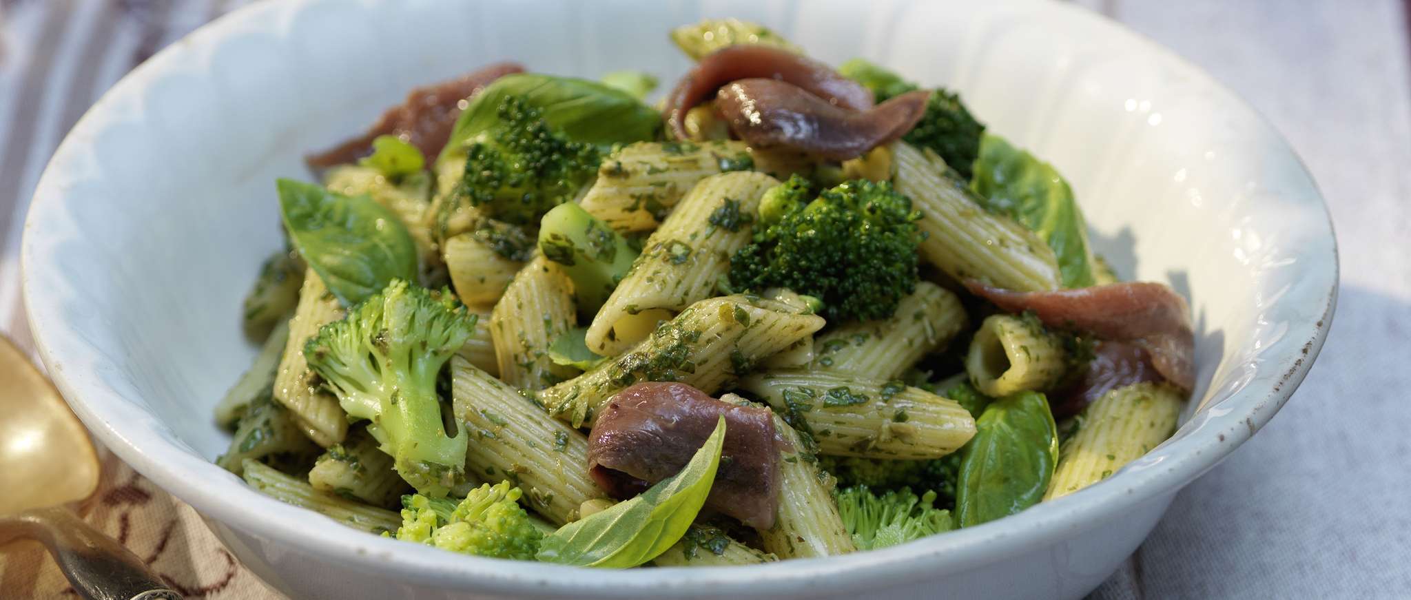 Pasta Con Broccoli Acciughe E Semi Di Lino Combiyou